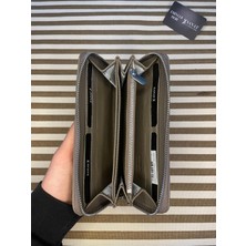 SANAT LEATHER SL-2132  Deri Şık Portföy Fermuarlı Kadın Cüzdanı 19,5cm×10,5cm Sanat Leather