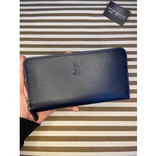 Sanat Leather SL-2132 Hakiki Deri Şık Portföy Fermuarlı Kadın Cüzdanı 19,5cm×10,5cm Sanat Leather