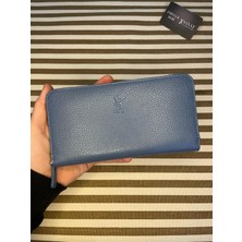 Sanat Leather SL-2132 Hakiki Deri Şık Portföy Fermuarlı Kadın Cüzdanı 19,5cm×10,5cm