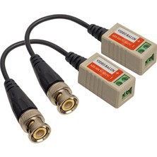 Powermaster NVL-206P Video Balun Adaptör Converter Kamera Cat5 Internet Kamera Görüntü Aktarıcı