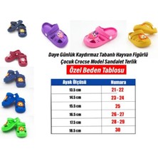 Ayz Günlük Ortopedik Kaydırmaz Tabanlı Hayvan Figürlü Çocuk Ev Anaokulu Deniz Yumuşak Sandalet Terlik