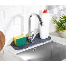 Main Shop Su Tutucu Musluk Mat Lavabo Için Silikon Esnek Musluk Tutucu Raf Mutfak Tezgahı Koruma