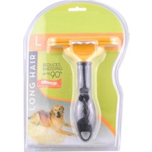 Kornea Store 23 kg Üzeri Uzun Tüylü Köpekler Için Tüy Toplayıcı Ergonomik Tarak (K246)