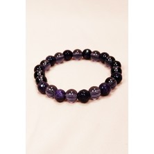 Royaleks Ametist Doğal Taş Kutulu Bileklik