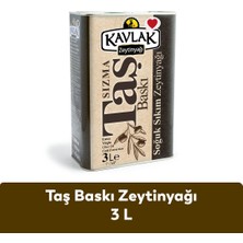 Kavlak Taş Baskı Soğuk Sıkım Zeytinyağı 3 Lt