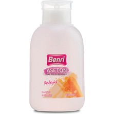 Benri Pompalı Aseton Besleyici 450 ml - Benri Disk Makyaj Temizleme Pamuğu 80 Adet Hediyeli