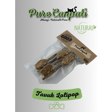 Purecanpati Kurutulmuş  Köpek Çiğneme Kemiği Natural Tavuk Lolipop