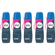 Veet Tüy Dökücü Sprey Krem Bacak & Vücut Bölgesi Hassas Ciltler 150 ml x 5 Adet