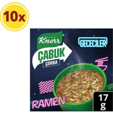 Knorr Çabuk Çorba Gececiler Ramen 17g x10  Adet