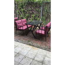 Garden House Garden Metal Bahçe Balkon Mobilyası Koltuk Takımı Ofis Koltuğu Misafir Cafe Otel Bahçesi Dış Mekan