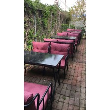 Garden House Garden Metal Bahçe Balkon Mobilyası Koltuk Takımı Ofis Koltuğu Misafir Cafe Otel Bahçesi Dış Mekan