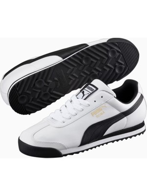 Roma Basic White-Black Unisex Beyaz Sneaker 35357204