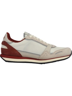 Emporio Armani Erkek Logolu Normal Kalıp Bağcıklı Günlük Kırmızı Sneaker X4X537 XN730-T410