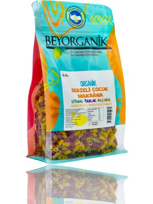 Beyorganik Organik Çocuk Makarna 150 gr Ispanak-Pancar-Balkabağı Lezzeti Türkiye Menşeli