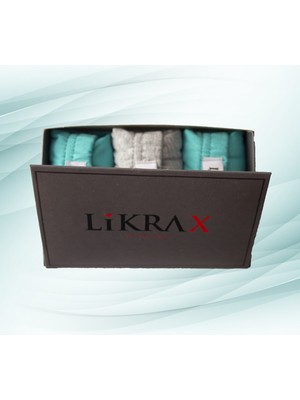 Likrax 3'lü Erkek Çocuk Boxer ( 2 Adet Mint - Gri )