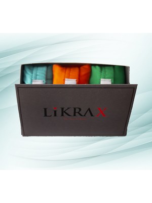 Likrax 3'lü Erkek Çocuk Boxer ( Mint - Turuncu - Yeşil )