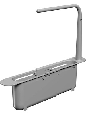 Elite Home Eleskopik Lavabo Organizatörü Ayarlanabilir Düzenleyici  Süngerlik Askılık