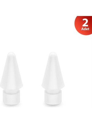 Coofbe Apple Pencil Için 2 Adet Yedek Uç Apple Pencil 1 Yedek Uç Apple Pencil 2 Yedek Uç 2 Adet