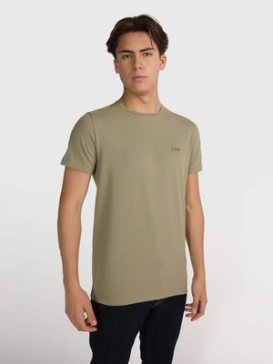 Calvin Klein Erkek Marka Logolu Pamuklu Günlük Kullanım Yeşil T-Shirt K10K112724-MSS