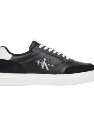 Calvin Klein Erkek Bağcıklı Marka Logolu Spor Stil Siyah Sneaker YM0YM00605-0GO