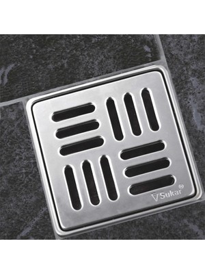 Sukar Çelik Çizgili Yer Süzgeci