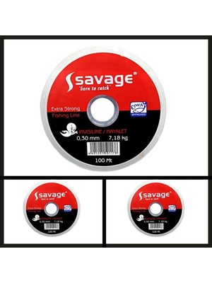 Savage Uyguna-Yakala 0,33 mm 100 mt Savage Hayalet Makara MISINA-MİS.136