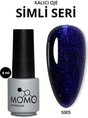 Kalıcı Oje S005, Simli Safir Mavi, 4 ml