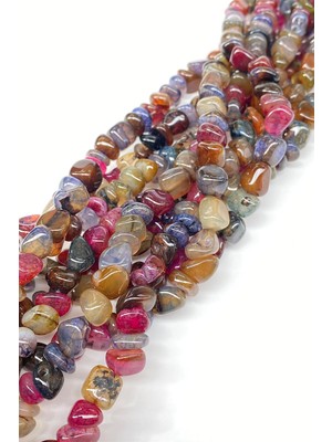 Hayalperest Boncuk Leopar Çakıl Taşı Kesim Akik Doğal Taş