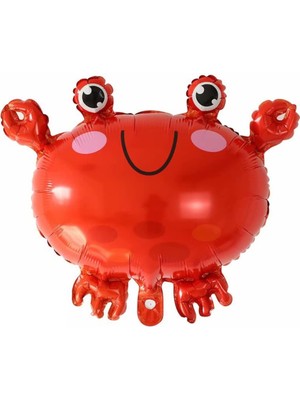 Kidspartim Kırmızı Yengeç Folyo Balon 56X48,5 cm