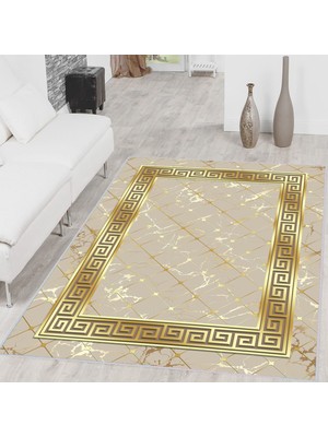 Eliana Home Dijital Baskı Yıkanabilir Kaymaz Taban Salon Halısı ve Yolluk LNA0326-SM37