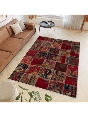 Eliana Home Dijital Baskı Yıkanabilir Kaymaz Taban Salon Halısı ve Yolluk LNA0393