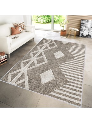 Eliana Home Dijital Baskı Yıkanabilir Kaymaz Taban Salon Halısı ve Yolluk LNA0166-SM26