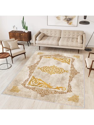 Eliana Home Dijital Baskı Yıkanabilir Kaymaz Taban Salon Halısı ve Yolluk LNA0331