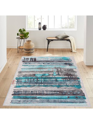 Eliana Home Dijital Baskı Yıkanabilir Kaymaz Taban Salon Halısı ve Yolluk LNA1220