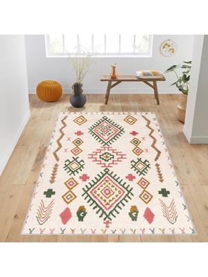 Eliana Home Dijital Baskı Yıkanabilir Kaymaz Taban Salon Halısı ve Yolluk LNA1009