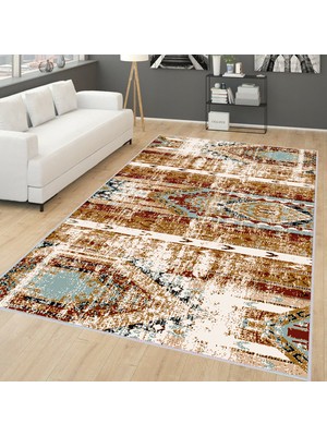Eliana Home Dijital Baskı Yıkanabilir Kaymaz Taban Salon Halısı ve Yolluk LNA0282-SM07