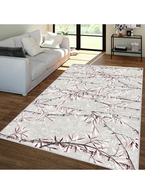 Eliana Home Dijital Baskı Yıkanabilir Kaymaz Taban Salon Halısı ve Yolluk LNA1349-HT353