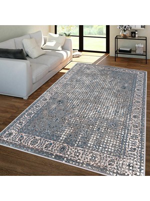 Eliana Home Dijital Baskı Yıkanabilir Kaymaz Taban Salon Halısı ve Yolluk LNA1345-HT250