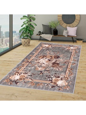 Eliana Home Dijital Baskı Yıkanabilir Kaymaz Taban Salon Halısı ve Yolluk LNA1332-HT153