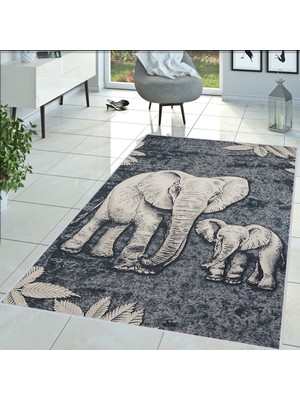 Eliana Home Dijital Baskı Yıkanabilir Kaymaz Taban Salon Halısı ve Yolluk LNA1462