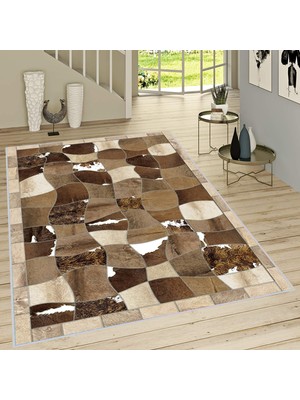 Eliana Home Dijital Baskı Yıkanabilir Kaymaz Taban Salon Halısı ve Yolluk LNA1515-HT1225