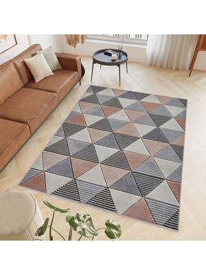 Eliana Home Dijital Baskı Yıkanabilir Kaymaz Taban Salon Halısı ve Yolluk LNA0496