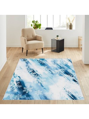 Eliana Home Dijital Baskı Yıkanabilir Kaymaz Taban Salon Halısı ve Yolluk LNA1876-SM191