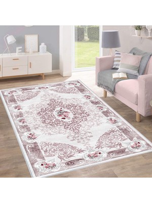 Eliana Home Dijital Baskı Yıkanabilir Kaymaz Taban Salon Halısı ve Yolluk LNA0153_SD626