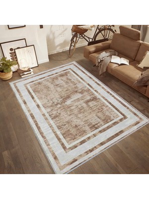 Eliana Home Dijital Baskı Yıkanabilir Kaymaz Taban Salon Halısı ve Yolluk LNA0555