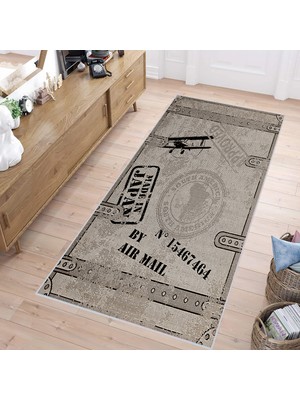 Eliana Home Dijital Baskı Yıkanabilir Kaymaz Taban Salon Halısı ve Yolluk LNA1443