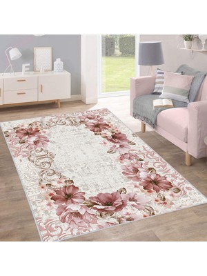 Eliana Home Dijital Baskı Yıkanabilir Kaymaz Taban Salon Halısı ve Yolluk LNA0202-SD767