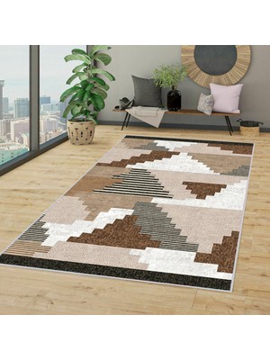 Eliana Home Dijital Baskı Yıkanabilir Kaymaz Taban Salon Halısı ve Yolluk LNA1334-HT171