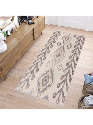 Eliana Home Dijital Baskı Yıkanabilir Kaymaz Taban Salon Halısı ve Yolluk LNA1150