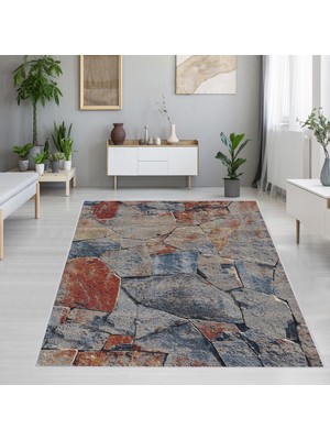 Eliana Home Dijital Baskı Yıkanabilir Kaymaz Taban Salon Halısı ve Yolluk LNA1272